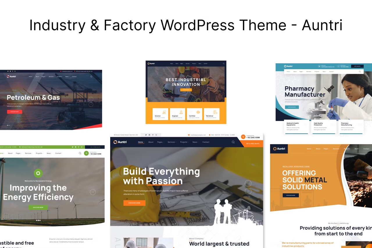 Thème wordpress industries